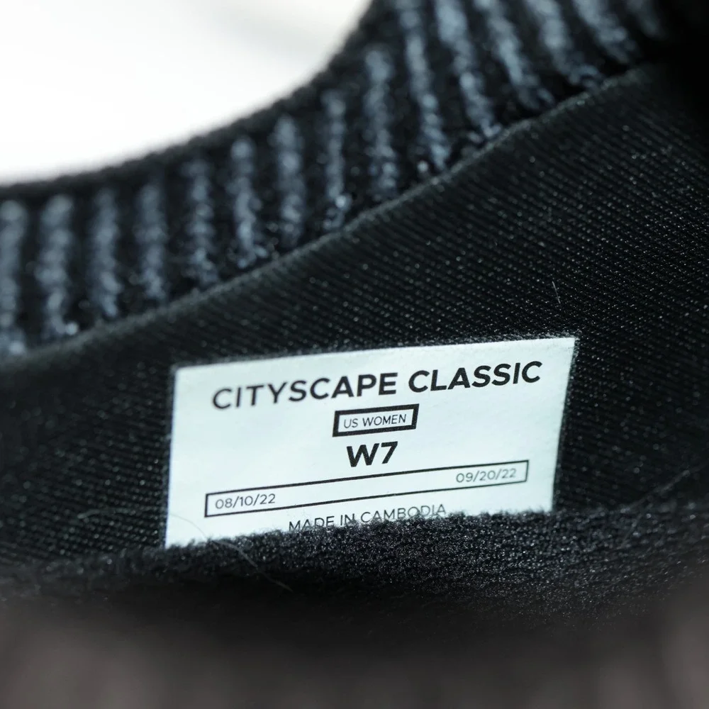 Vessi Womens Cityscape Classic Sneaker Size 7 Waterproof Gray Lace Up Knit Shoes